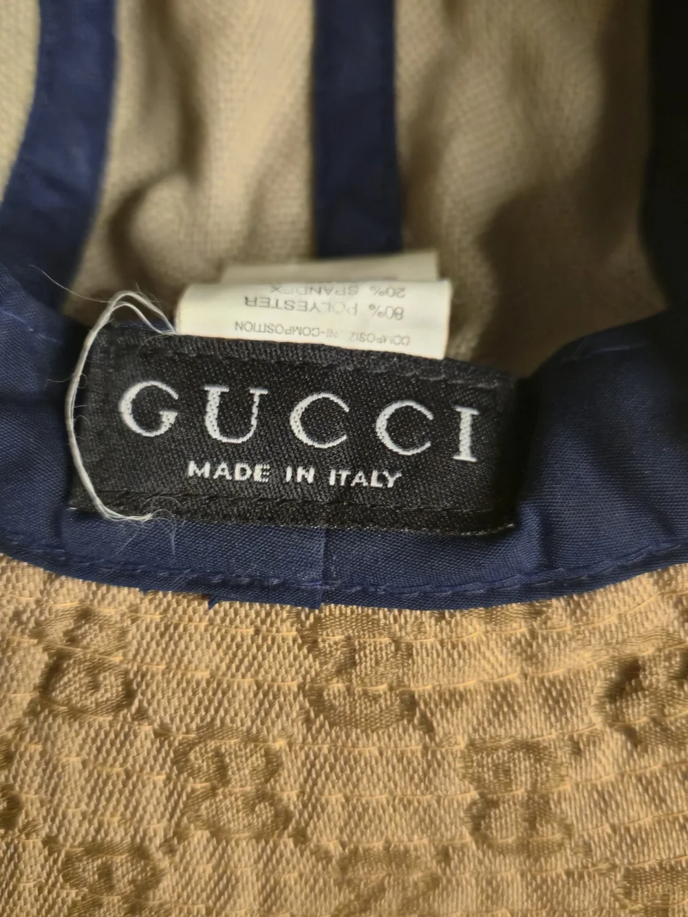 GUCCI Sherry Line GG Canvas Bucket Hat Polyester Made in Italy Authentic japan